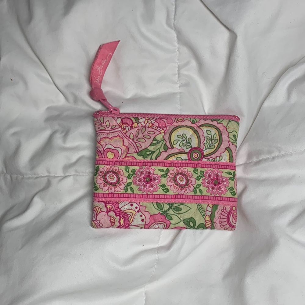 Vera Bradley Pink and Green Wallet